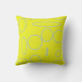 Comic Yellow Ducky Throw Kissen (Rückseite)