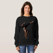 Comic Yoga Woman Sweatshirt (Vorne ganz)