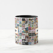 Comic Zeichen Kids Muster Tasse (Zentrum)