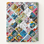 Comic-Zeichen Muster Kids sprechen Ballonname Notizblock (Rückseite)