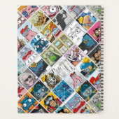 Comic-Zeichen Muster Kids sprechen Ballonname Planer (Rückseite)