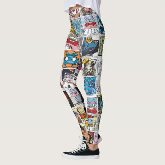 Comic-Zeichen Niedliche farbenfrohe Muster Legging Leggings