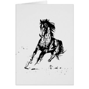 Comic Zeichnend Pferd