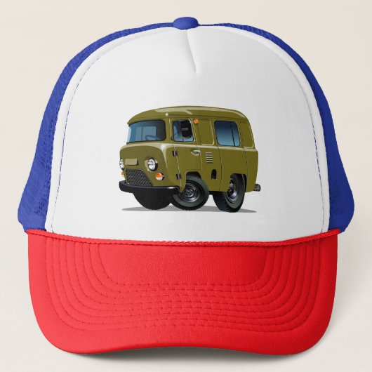 Comic-Zieferwagen Truckerkappe (Vorderseite)