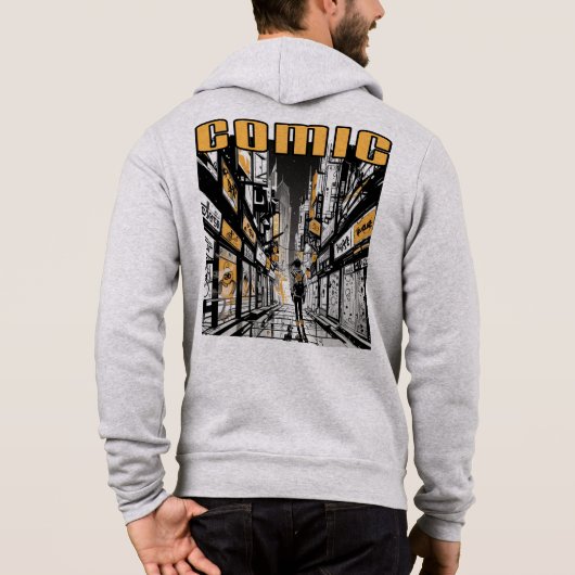 Comic-Zip Hoodie (Rückseite)