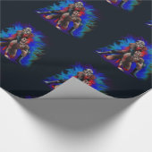 Comic Zombie Wrestlers, Geschenkverpackung herunte Geschenkpapier (Ecke)