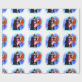 Comic Zombies wie Mädchen mit Gehirn Geschenkpacku Geschenkpapier (Flach)