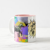 Comic Zweifarbige Tasse (Vorderseite Links)