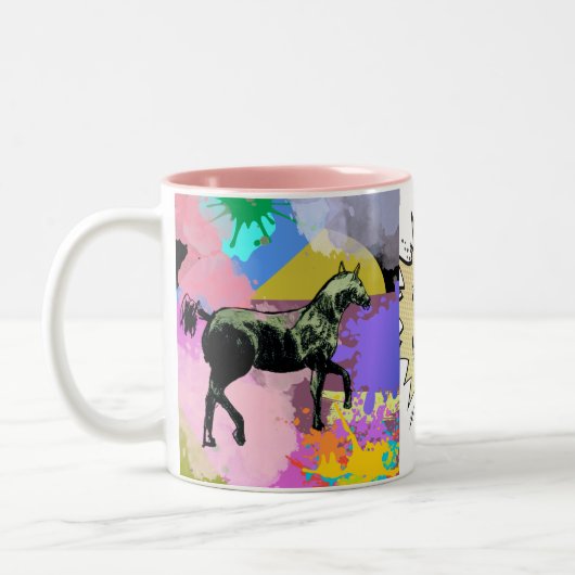 Comic Zweifarbige Tasse (Links)