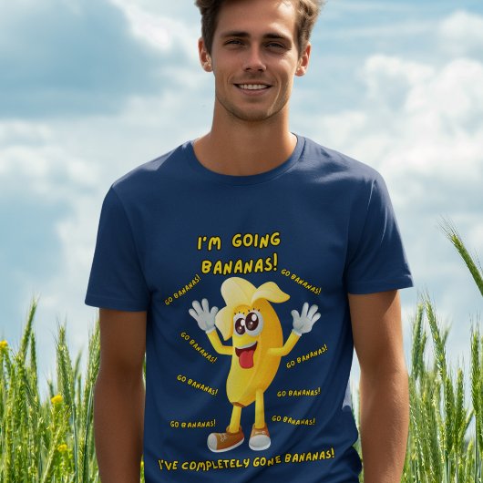 Comical Banana Jokes "Ich gehe Bananen!" Funny T-Shirt