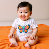 Comical Butterfly Baby Strampler