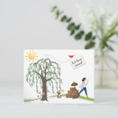 Comical change of Address II Postcards Ankündigungspostkarte (Stehend Vorderseite)