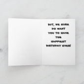 COMICAL DUCK SAGT GLÜCKLICH "GEBURTSTAG" KARTE (Innenseite)