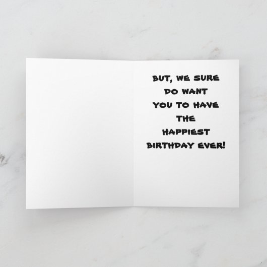 COMICAL DUCK SAGT GLÜCKLICH "GEBURTSTAG" KARTE (Innenseite)