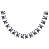 Comical Gray Smiling Donkey Wimpelkette (Alle)