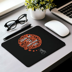 Comical 'Hang On Lass Me Overthink This' Mousepad