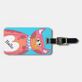 Comical Kitty Custom Luggage Tag Gepäckanhänger