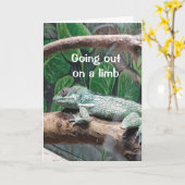 COMICAL LIZARD SAGT "SIE SIND 30" BIRTHDAY CARD KARTE (Gelbe Blume)