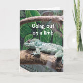 COMICAL LIZARD SAGT "SIE SIND 60" BIRTHDAY CARD KARTE (Vorderseite)