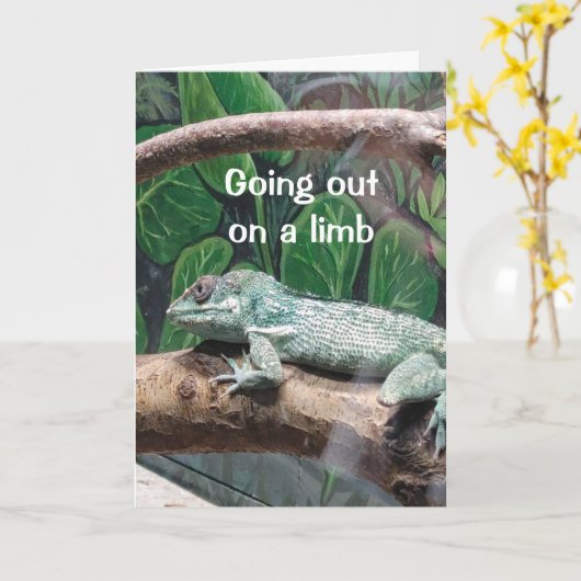 COMICAL LIZARD SAGT "SIE SIND 60" BIRTHDAY CARD KARTE (Gelbe Blume)