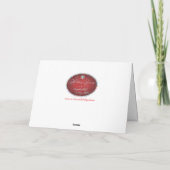 Comical Longhorn Steer Feiertagskarte (Rückseite)