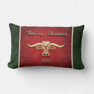 Comical Longhorn Steer Lendenkissen