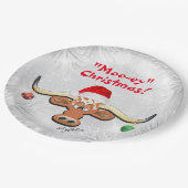 Comical Longhorn Steer Paper Plate Pappteller (Schrägansicht)
