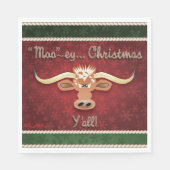 Comical Longhorn Steer Serviette (Vorderseite)