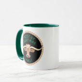 Comical Longhorn Steer Tasse (Vorderseite Links)