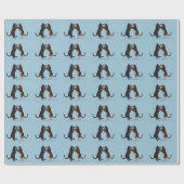 Comical Lovely Dancing Cats Geschenkpapier (Flach)
