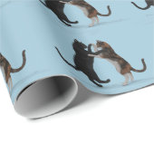 Comical Lovely Dancing Cats Geschenkpapier (Rolleneckpunkt)