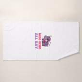 Comical MOO DENG ALL DAY Hippo Revolution Safari Z Badehandtuch (Badehandtuch)