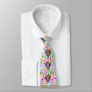 Comical Moose Neck Tie Krawatte