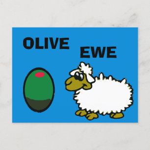 Comical Olive EweCard Postkarte