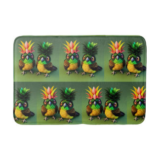 Comical Pineapa Green Wange Conure Bathmat Badematte