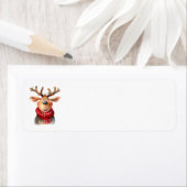 Comical Reindeer Address Labels (Insitu)