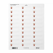Comical Reindeer Address Labels (Vorne)
