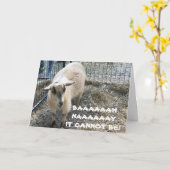 COMICAL SHEEP WUSSTE NICHT, DASS WIR "SO ALT" WARE KARTE (Gelbe Blume)