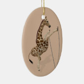 Comical Sporty Giraffe Keramikornament (Rechts)