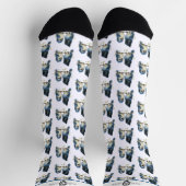 Comical Steller's Jay Bird Socks Socken (Oben)