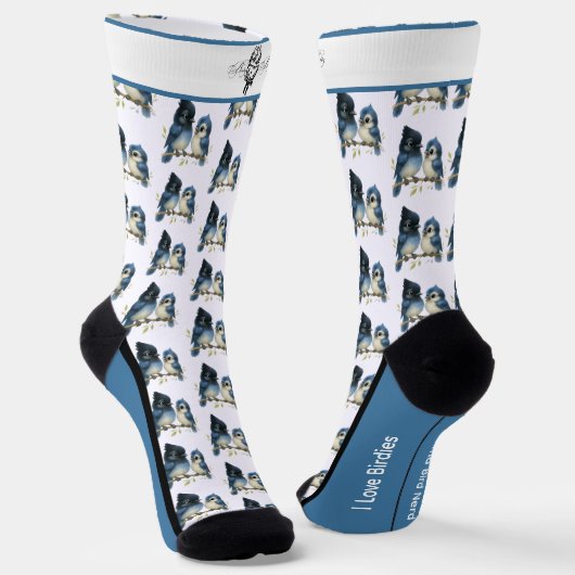 Comical Steller's Jay Bird Socks Socken (Gewinkelt)