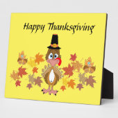 Comical Turkey and Friends Erntedank Fotoplatte (Seite)