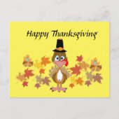 Comical Turkey and Friends Erntedank Postkarte (Vorderseite)