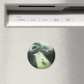 Comical UFO Cow Abduction Magnet (In Situ (Geschirrspüler))