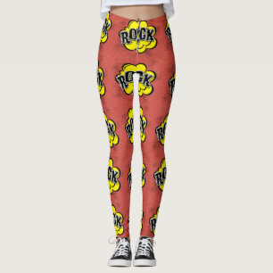 Comicart-Felsenillustration Leggings