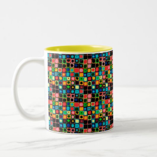 Comicbook Retro 11 Unze Zwei-Ton Tasse (Links)