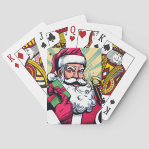 Comicbook-Weihnachtsmann/Weihnachten Spielkarten