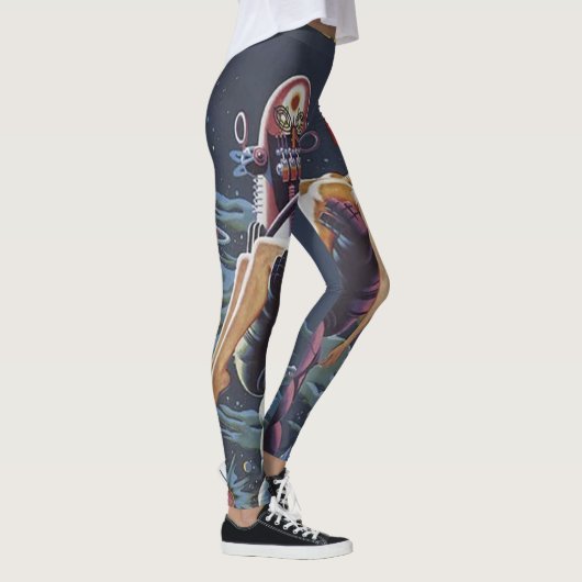 Comicbuch-Leggings Leggings (Rechts)