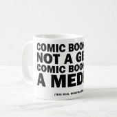 Comicbücher sind nicht ein Genre Kaffeetasse (Vorderseite Links)