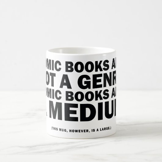 Comicbücher sind nicht ein Genre Kaffeetasse (Mittel)